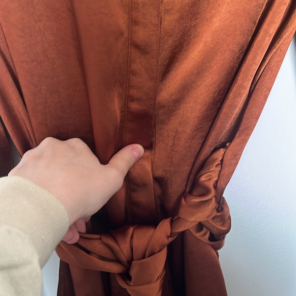 Camila Coelho Revolve Long Sleeve Satin Priscilla Mini Dress - Picture 5 of 7